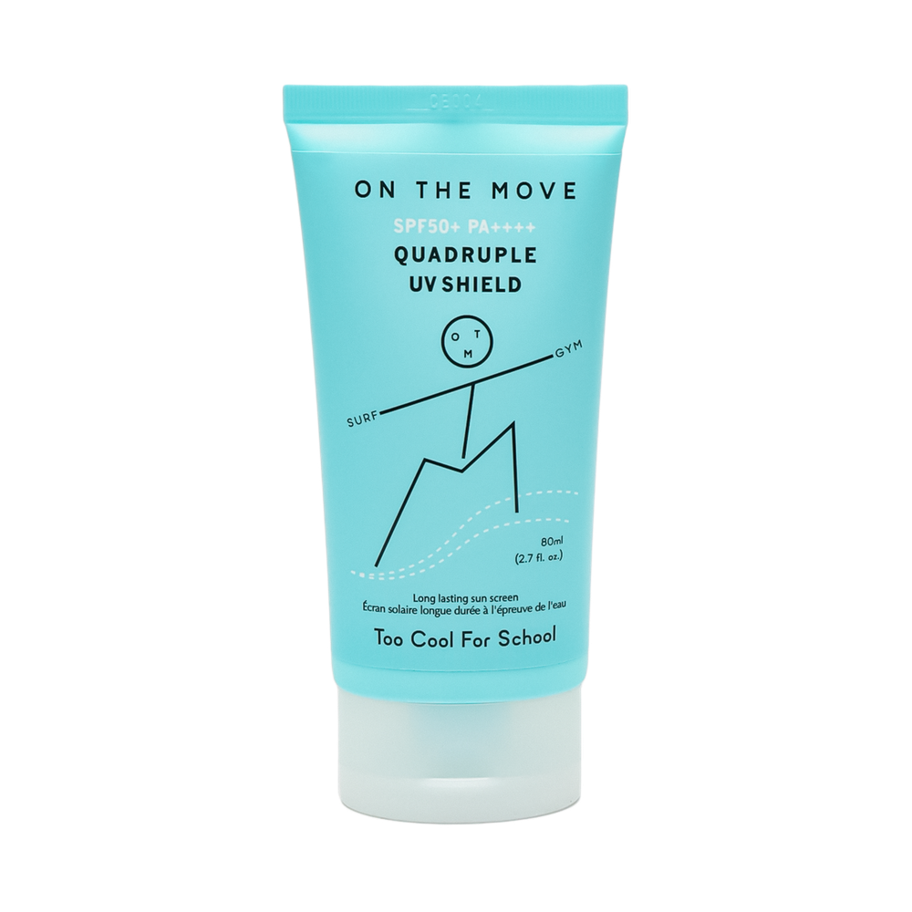 TOO COOL FOR SCHOOL On The Move Quadruple UV Shield SPF50+ PA++++, 80 ml.