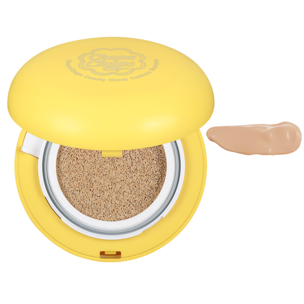 Тональный кушон с блюр-эффектом Chupa Chups Candy Glow Cushion Banan SPF 50+ PA++++ 4.0 Medium - Тон 4.0