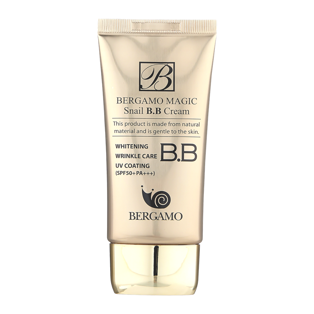 Bergamo BB-крем с муцином улитки Magic Snail BB Cream SPF50+ PA+++