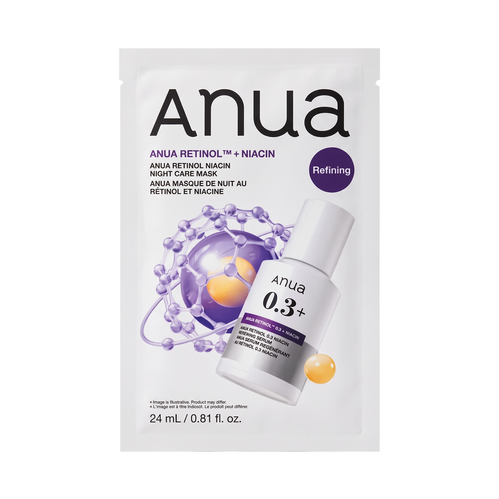 ANUA Retinol Niacin Night Care Mask, 24 ml.