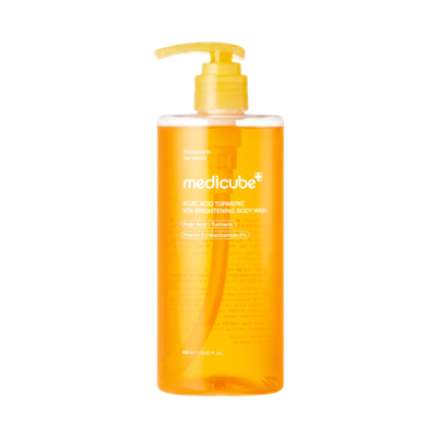 MEDICUBE Kojic Acid Turmeric Vita Brightening Body Wash, 400 ml.