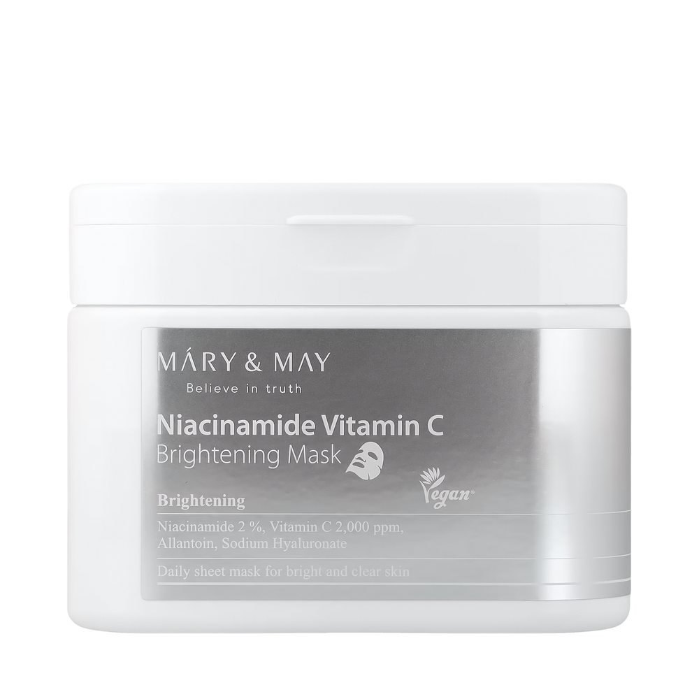 MARY&MAY Niacinamide Vitamin C Brightening Mask, (30 шт. в упаковке)