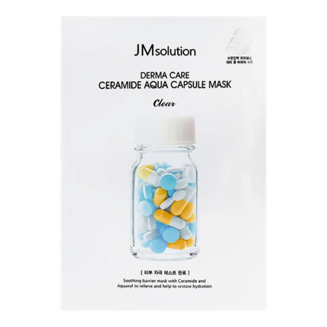 Восстанавливающая целлюлозная маска с керамидами JMsolution Derma Care Ceramide Aqua Capsule Mask