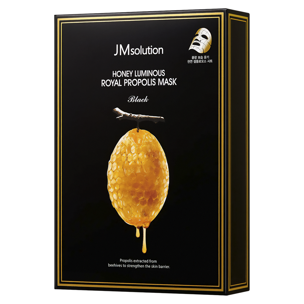 Восстанавливающая тканевая маска с прополисом JMsolution Honey Luminous Royal Propolis Mask