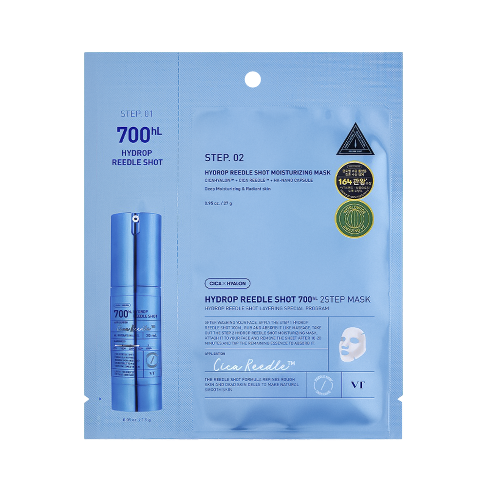 VT Cosmetics Hydrop Reedle Shot 700 HL 2Step Mask