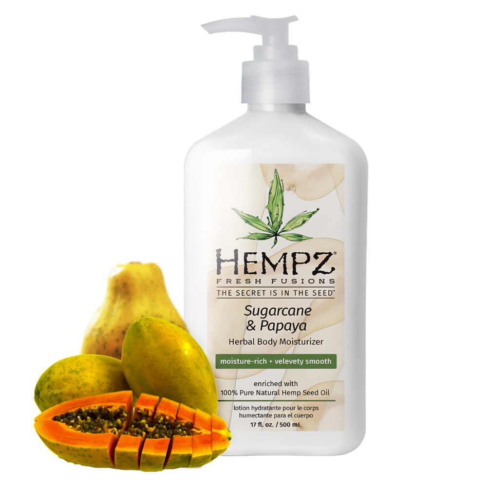 HEMPZ Sugarcane & Papaya Herbal Body Moisturizer