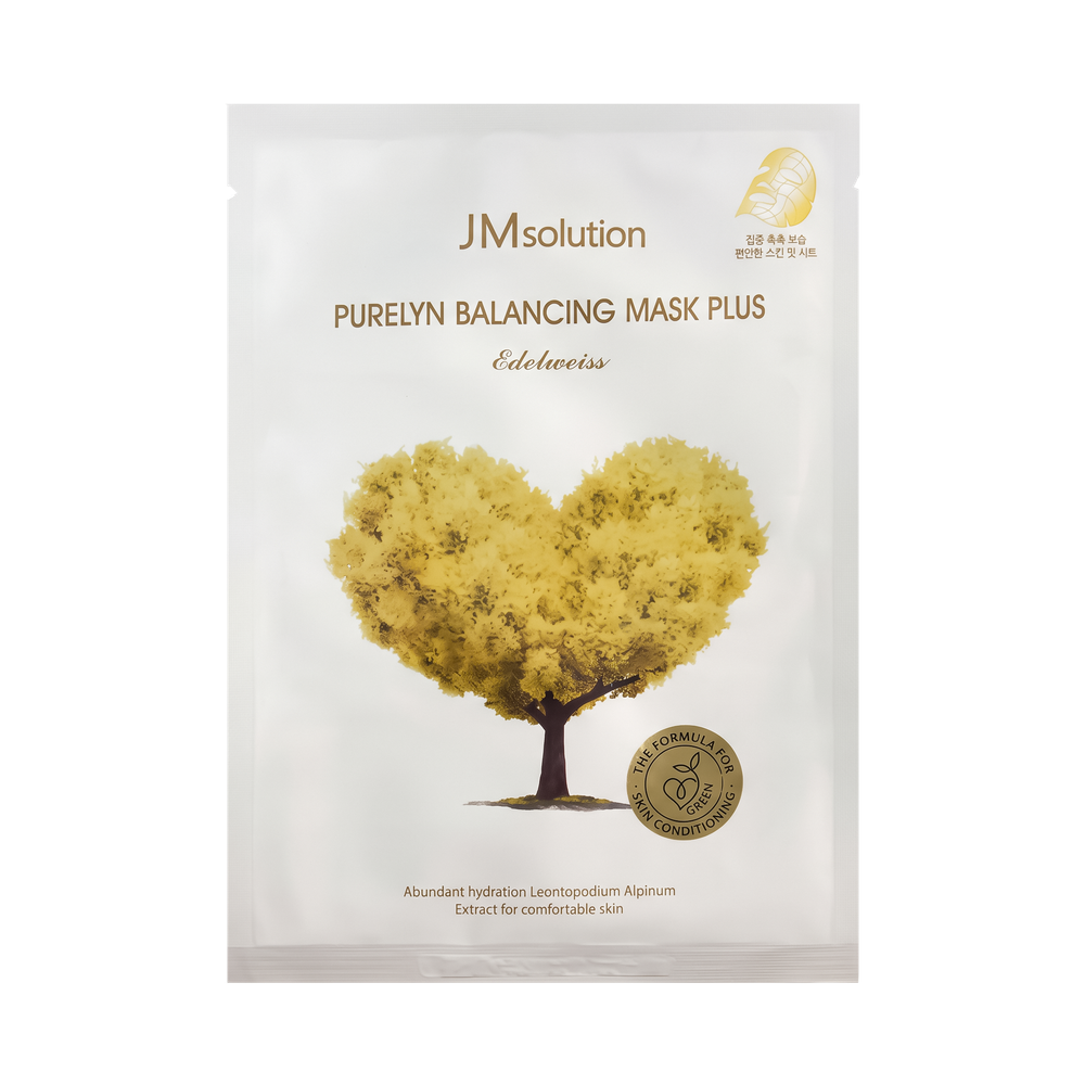 JMSOLUTION Purelyn Balancing Mask Plus Edelweiss, 30 ml.