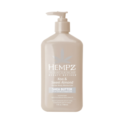 HEMPZ Koa & Sweet Almond Herbal Body Moisturizer, 500 ml.