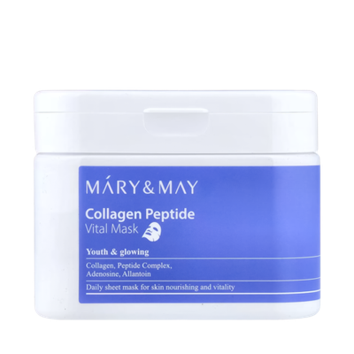 MARY&MAY Collagen Peptide Vital Mask, (30 шт. в упаковке)