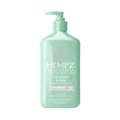 HEMPZ Cucumber & Aloe Herbal Body Moisturizer, 500 ml.