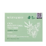 MARY&MAY Cica Houttuynia Tea Tree Calming Mask, (30 шт. в упаковке)