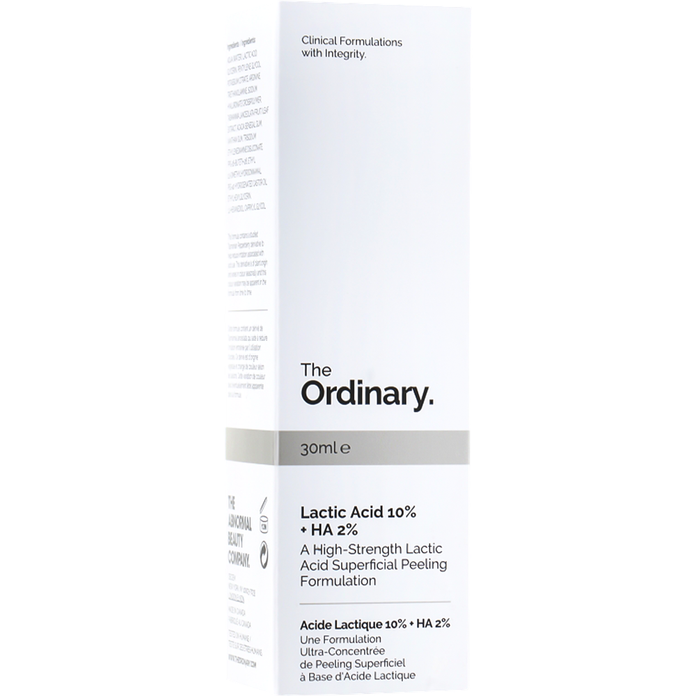 Активная пилинг-сыворотка с молочной кислотой The Ordinary Lactic Acid 10% + HA