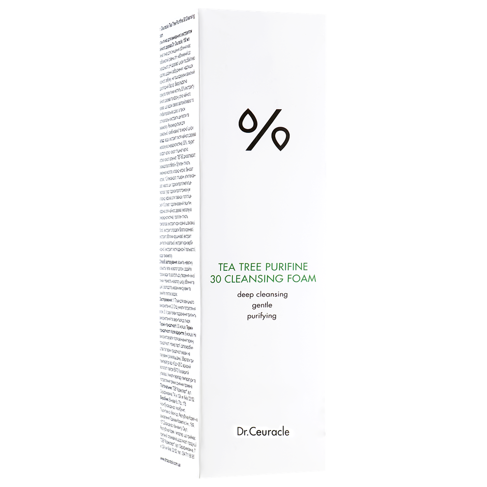 Пенка для умывания с чайным деревом Dr Ceuracle Tea Tree Purifine 30 Cleansing Foam