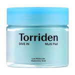 Увлажняющие многофункциональные пэды Torriden DIVE IN Low Molecular Hyaluronic Acid Multi Pad