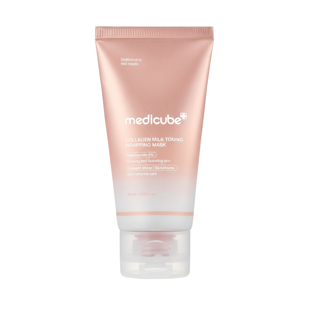 MEDICUBE Collagen Milk Toning Wrapping Mask, 75 ml.